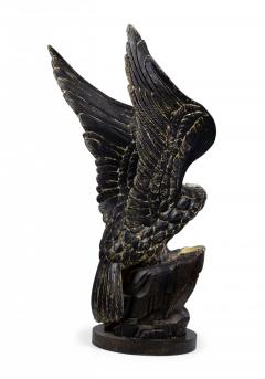 Pair of American Federal Style Carved Painted Bald Eagle Sculptures - 4197731