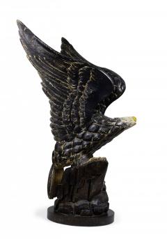 Pair of American Federal Style Carved Painted Bald Eagle Sculptures - 4197732