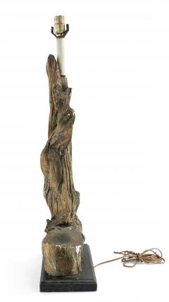 Pair of American Mid Century Faux Driftwood Table Lamps - 1377577