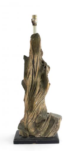 Pair of American Mid Century Faux Driftwood Table Lamps - 1377581