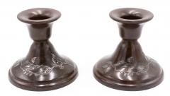 Pair of American Mission Bronze Candlesticks - 4661620