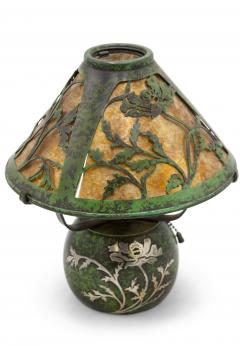Pair of American Mission Heintz Art Metal Table Lamps - 1380021