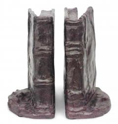 Pair of American Victorian Bronze Book Bookends - 4201383