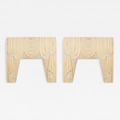 Pair of American Victorian Carved Drapes - 4692575