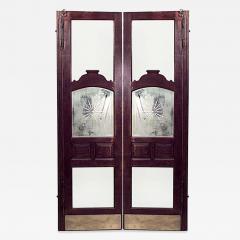 Pair of American Victorian Oak Saloon Doors - 2802467