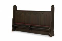 Pair of American Victorian Style Wooden Church Pew Kneelers - 4655403