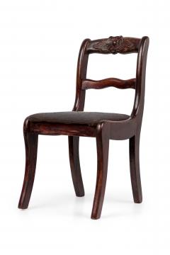 Pair of American Victorian Upholstered Seat Children Chairs - 4671116