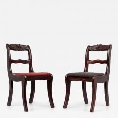 Pair of American Victorian Upholstered Seat Children Chairs - 4716885