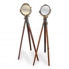 Pair of American heliograph reflector stands - 4733034
