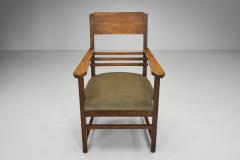 Pair of Amsterdamse School Armchairs The Netherlands ca 1920s - 4452411