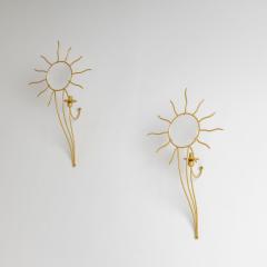 Pair of Andr Dubreuil 1951 Soleil Wall Appliqu s France designed in 1987 - 4428120