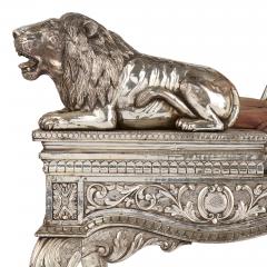 Pair of Anglo Indian Silver Clad Ceremonial Throne Chairs - 4550732