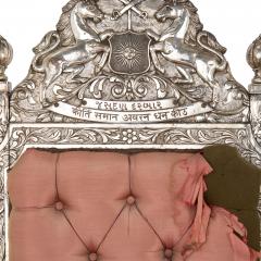 Pair of Anglo Indian Silver Clad Ceremonial Throne Chairs - 4550736