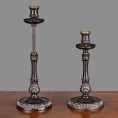 Pair of Anglo Indian adjustable Candlesticks Circa 1880 - 4369654