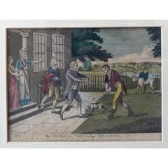 Pair of Antique 18th C Prodigal Son Engraving Prints Framed - 4549791