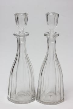 Pair of Antique American Blown Decanters 1850 United States - 2101135