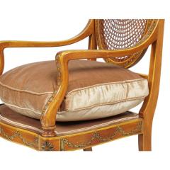 Pair of Antique Angelica Kauffman Style Regency Arm Chairs - 4406705