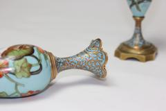 Pair of Antique Art Nouveau Enamels Vases 1900 France - 2113842