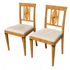 Pair of Antique Austrian Biedermeier Style Side Chairs - 4572098