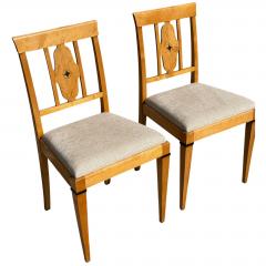Pair of Antique Austrian Biedermeier Style Side Chairs - 4572100