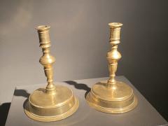 Pair of Antique Brass Candle Sticks - 2912583