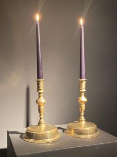 Pair of Antique Brass Candle Sticks - 2912589
