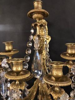 Pair of Antique Bronze and Crystal Sconces by Paul Garnier - 2579451