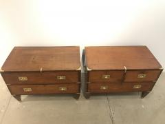 Pair of Antique Campaign Chests - 3430149