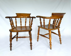 Pair of Antique Captains Chairs circa 1860 - 4745403