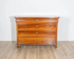 Pair of Antique Charles X Chests Of Drawers In Walnut Italy 19th - 4146746