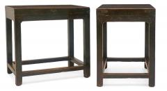 Pair of Antique Chinese Elm Wood Tables - 3965811