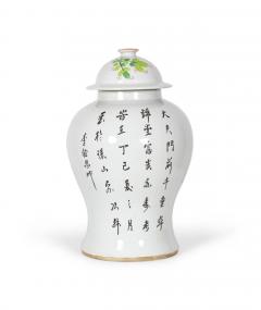 Pair of Antique Chinese Floral and Bird Patterned Porcelain Lidded Ginger Jars - 4199642