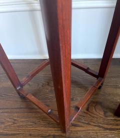 Pair of Antique Chinese Wood Stands Pedestal Tables - 2361215