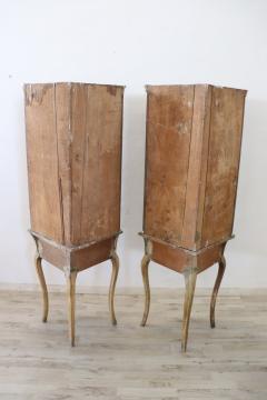 Pair of Antique Corner Cupboards of the Period Louis XV - 3743204