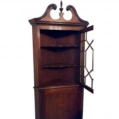 Pair of Antique Early 19c Chippendale Style Corner Cabinets - 4645922