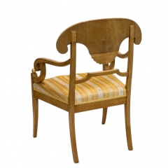 Pair of Antique Early 19th C Biedermeier Arm Chairs - 4117780