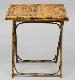 Pair of Antique English Bamboo Folding Tables - 1618743