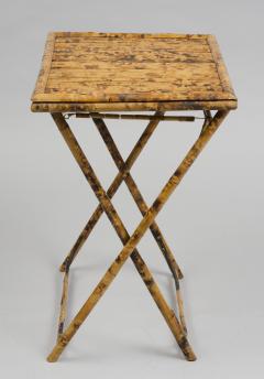 Pair of Antique English Bamboo Folding Tables - 1618744