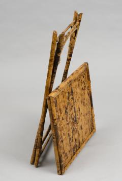 Pair of Antique English Bamboo Folding Tables - 1618747