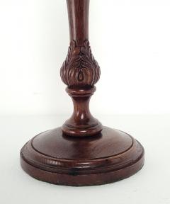 Pair of Antique English Candlesticks in Carved Wood - 3489420