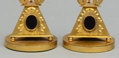 Pair of Antique English Gilded Bronze Candlesticks - 1247289