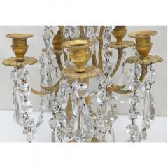 Pair of Antique French Gilt Bronze Girandoles Table Chandeliers - 3697290