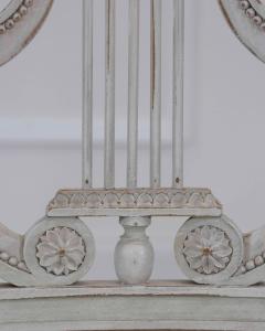 Pair of Antique French Neoclassical Painted Chairs in Antique Linen - 4707211