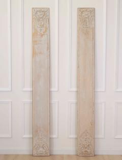 Pair of Antique French Painted Boiserie Panels - 4758135