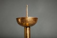 Pair of Antique Gilded Bronze Candlesticks - 3071482