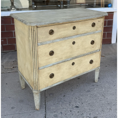 Pair of Antique Gustavian Swedish Empire Commode Painted Chest of Drawers - 4107702