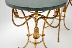 Pair of Antique Italian Gilt Metal and Marble Side Tables - 3259306