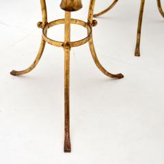 Pair of Antique Italian Gilt Metal and Marble Side Tables - 3259307