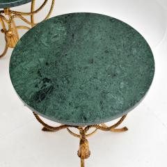 Pair of Antique Italian Gilt Metal and Marble Side Tables - 3259312