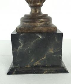 Pair of Antique Italian Silver Gilt Painted Urns Now Lamps - 4138038